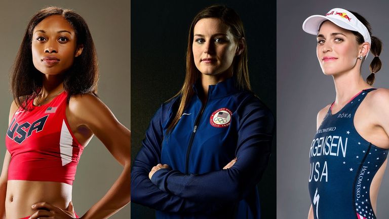 US Female Olympians - Alise Post & Gwen Jorgensen