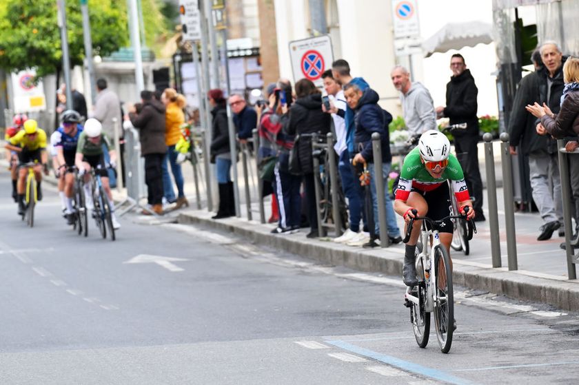 SANREMO ITALY MARCH 22 Elisa Longo Borghini of Italy and UAE Team ADQ competes during the 1st Sanremo Women 2025 a 156km one day race from Genova to Sanremo UCIWWT on March 22 2025 in Sanremo Italy Photo by Tim de WaeleGetty Images