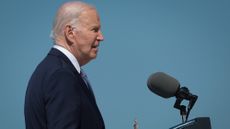 President Joe Biden speaks in Pointe du Hoc, France on June 7, 2024 