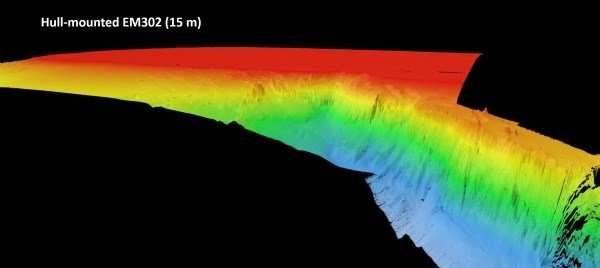 A new map of the Porcupine Bank Canyon shows massive walls surrounding it.