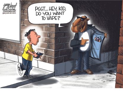 Editorial cartoon U.S. vaping epidemic