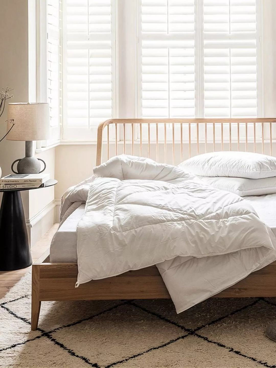 A white merino wool organic duvet from Piglet in Bed