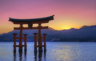 Itsukushima Shrine torii gate