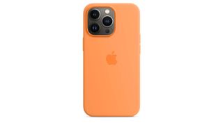Apple silicone iPhone 13 pro case orange