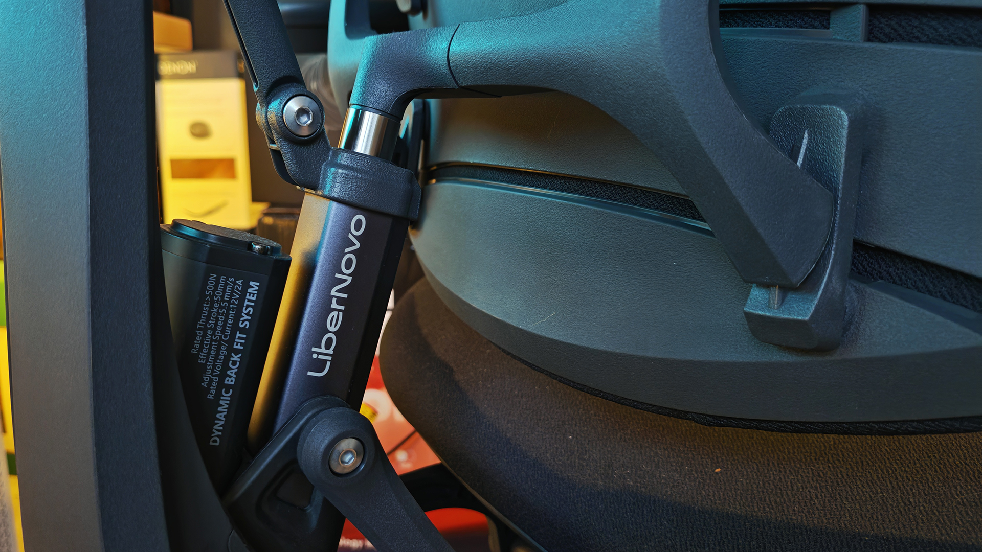 A selection of LiberNovo Omni office chairs in a home work place.