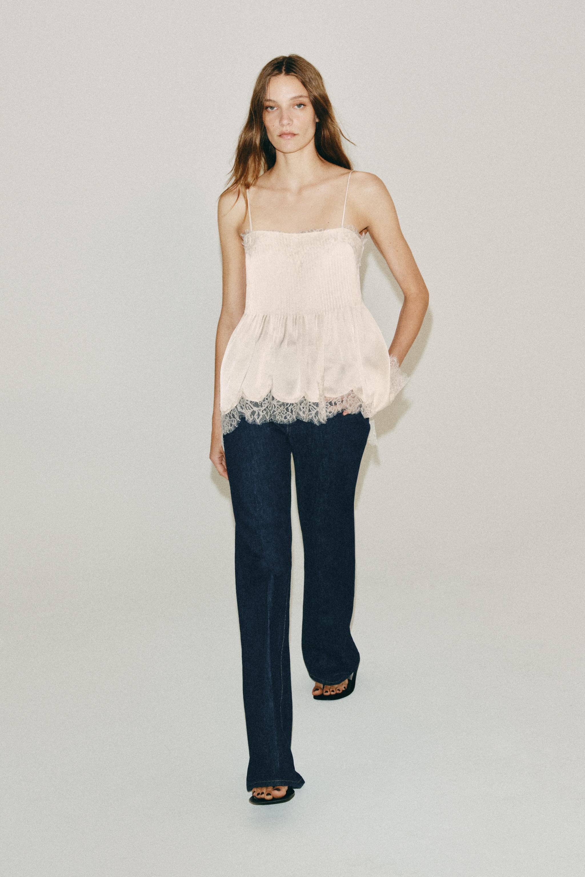 Zw Collection Lace Camisole Top