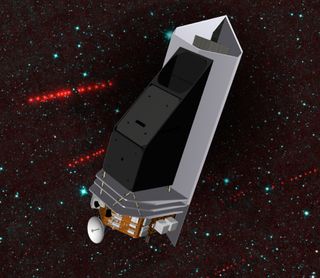 Artist's concept of the NEOCam spacecraft, a proposed mission for NASA's Discovery Program that would launch by the end of 2021 to conduct an extensive survey for potentially hazardous asteroids.