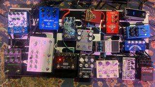 Yvette Young's pedalboard