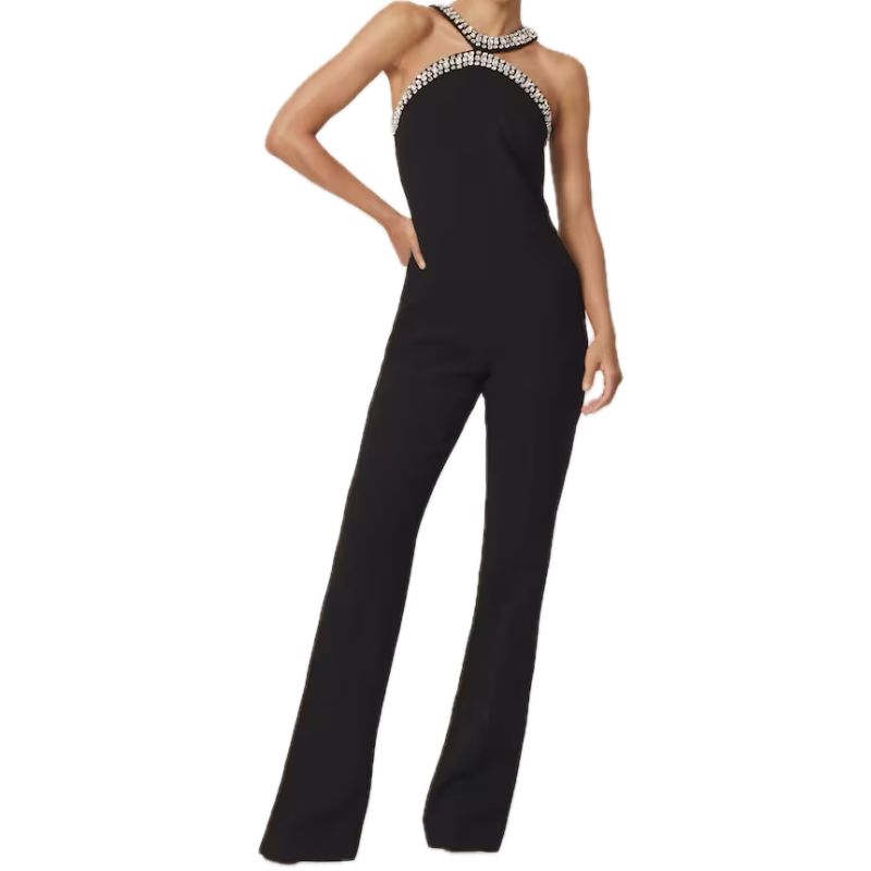 Reiss, Simone Crystal-Embellished Cut-Out Jumpsuit