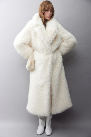 H&M Fluffy Maxi Coat