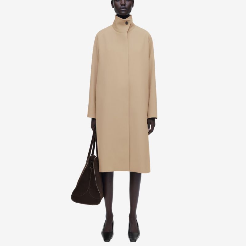 Image of funnel neck coat