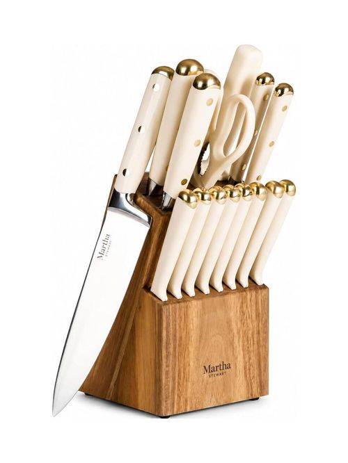 Martha Stewart Knife Block Set, 16-Piece 