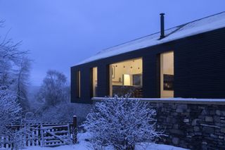 The Lower Tullochgrue House extension is clad in Siberian larch