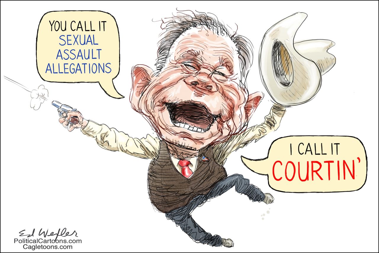 Political cartoon U.S. Roy Moore sexual assault