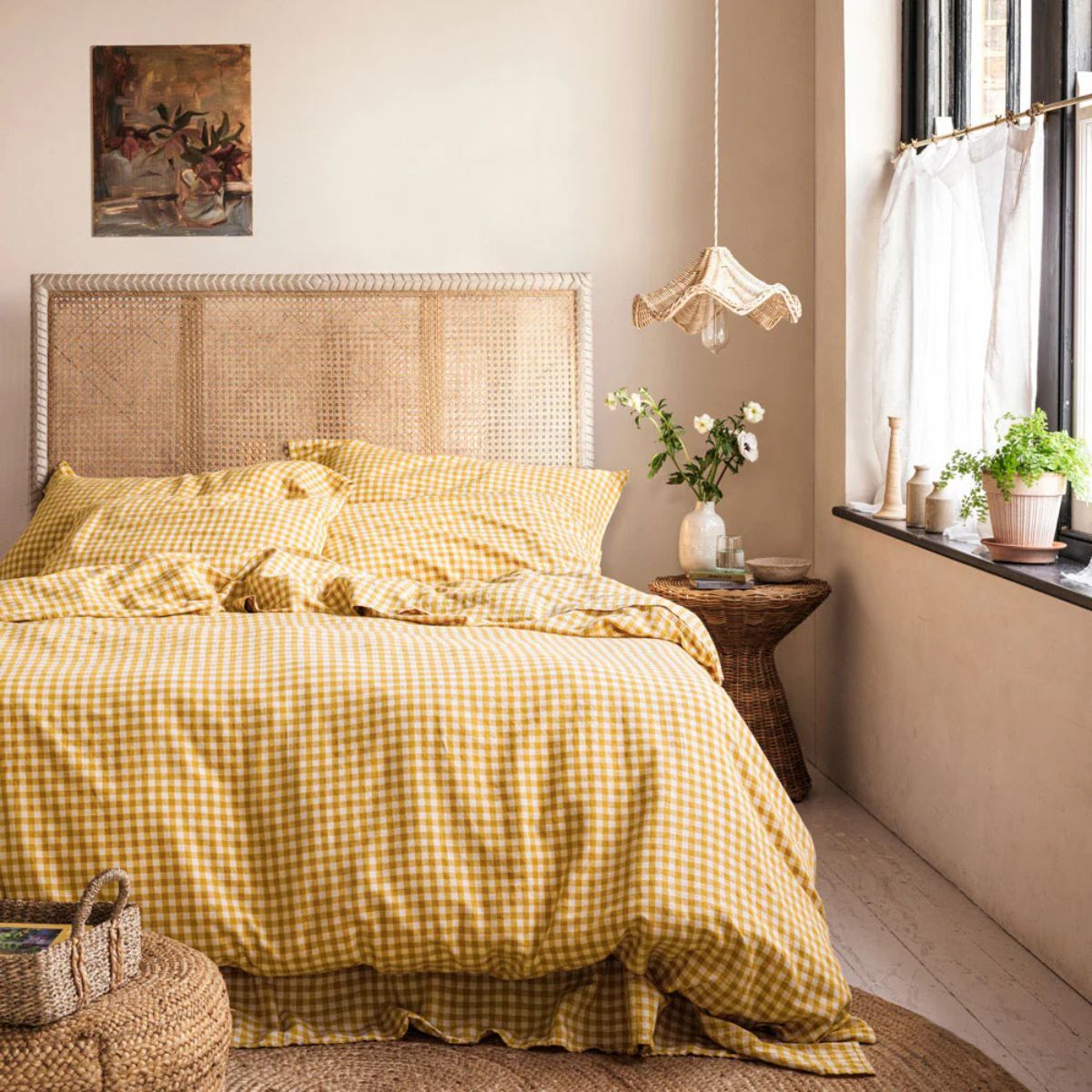 Yellow bedding