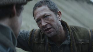 Ebon Moss-Bachrach in his first Andor scene.