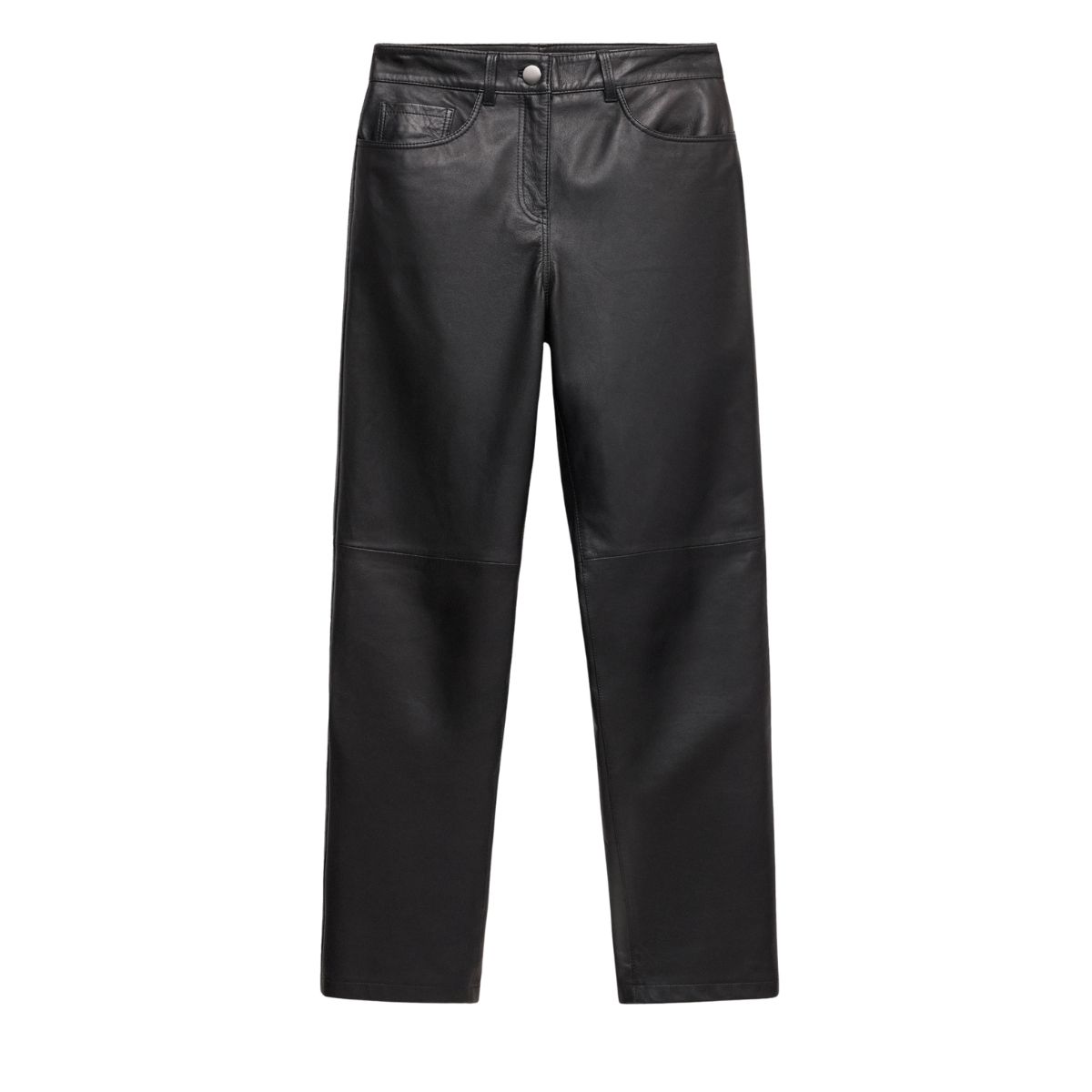 Mango leather trousers