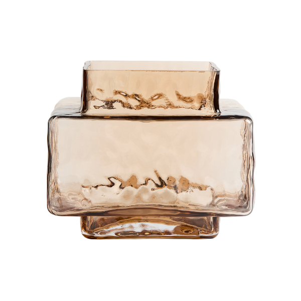 Large Textured-Glass Vase