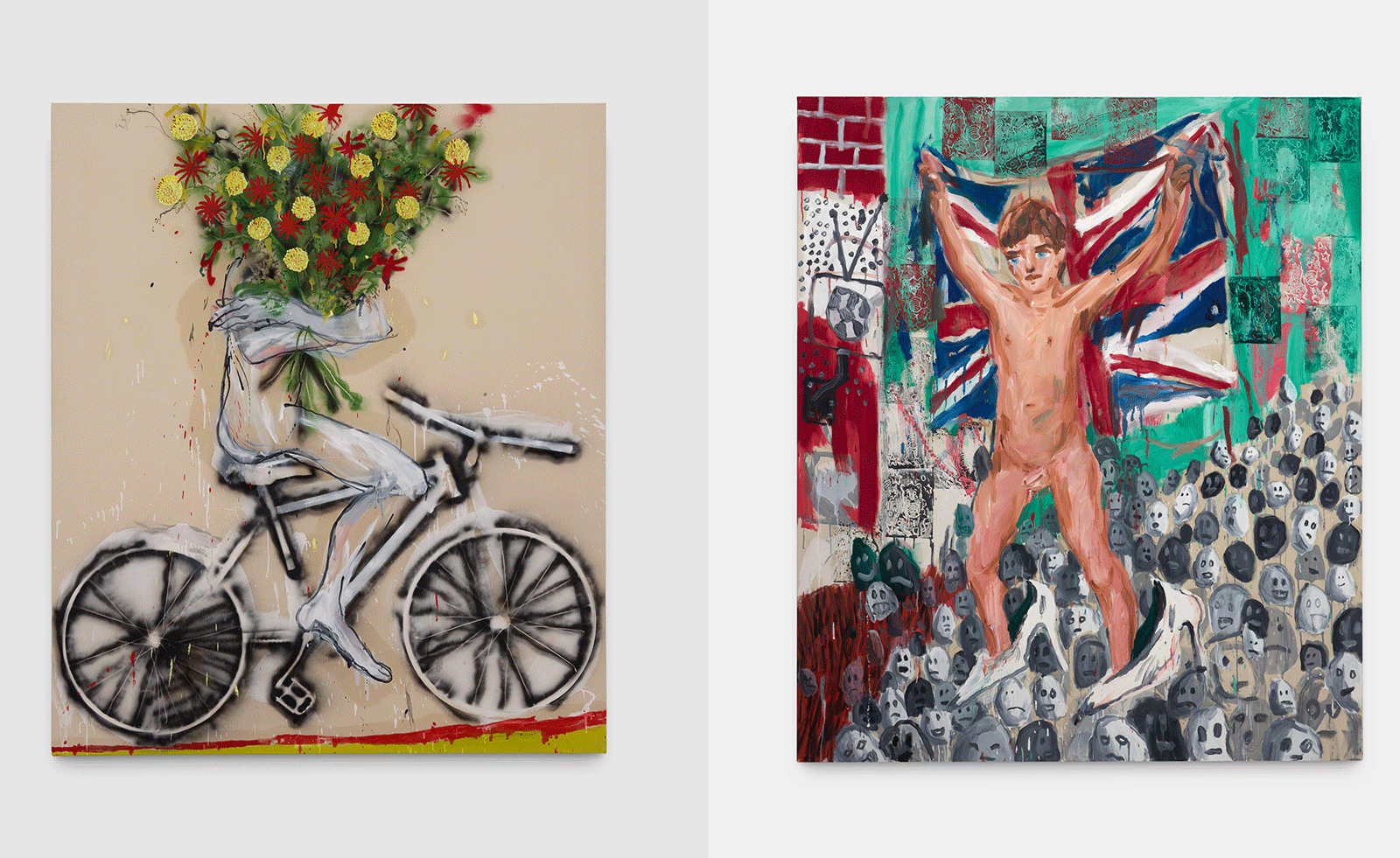 paintings by dale lewis in brightly coloured oil