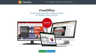 FreeOffice's homepage