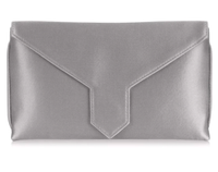 Charlie Bespoke Steel Silk Clutch, £245.00 | Wilbur &amp; Gussie