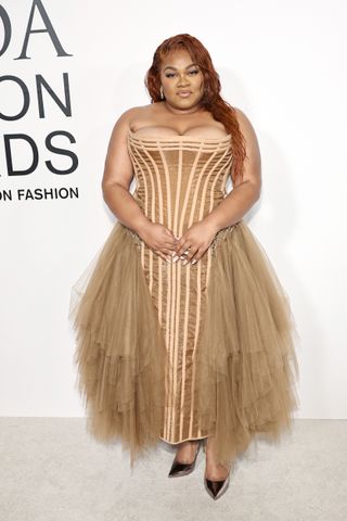 Da'Vine Joy Randolph arrives at the 2024 CFDA Awards red carpet