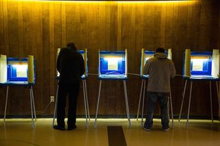 people voting for the 2016 presidential elections on November 8
