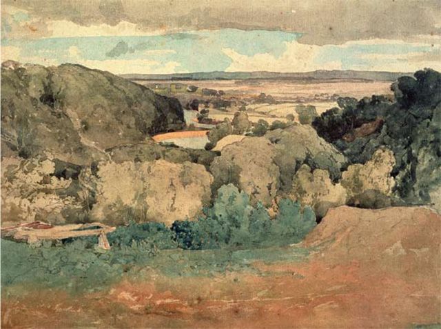 Jilly Cooper&#039;s favourite painting, Barnard Castle from Towler Hill by John Sell Cotman.