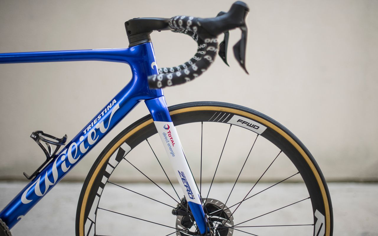 The team have a choice of different depth FFWD wheels for the Tour de France