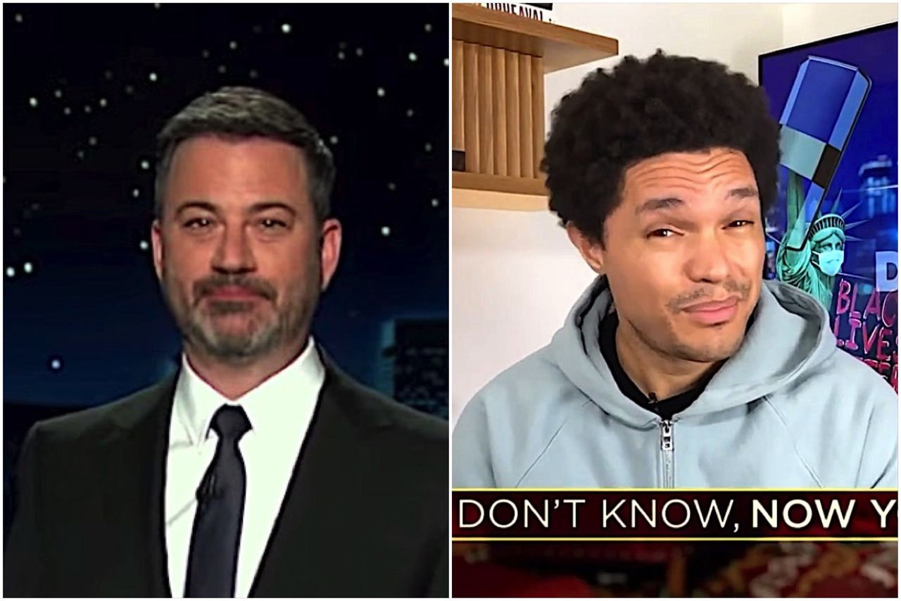 Jimmy Kimmel and Trevor Noah