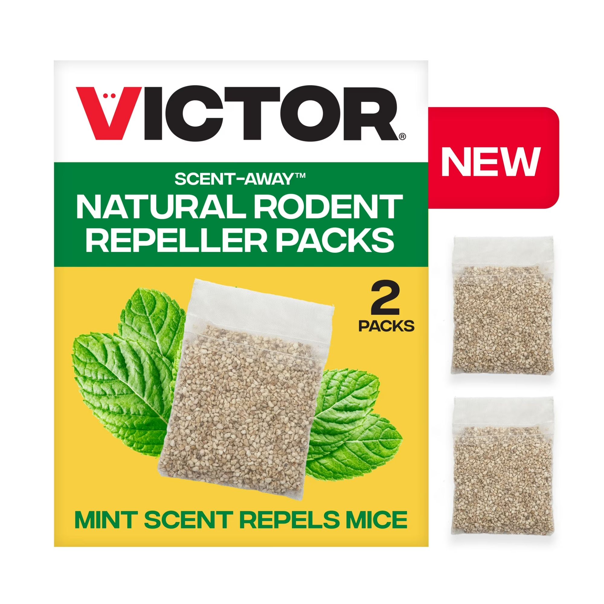 Natural rodent repeller packs