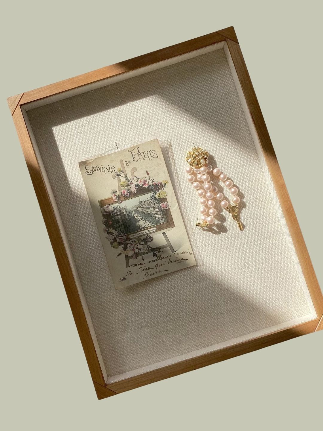 Casenumber11, Handcrafted Shadow Box Frame, Linen Backing