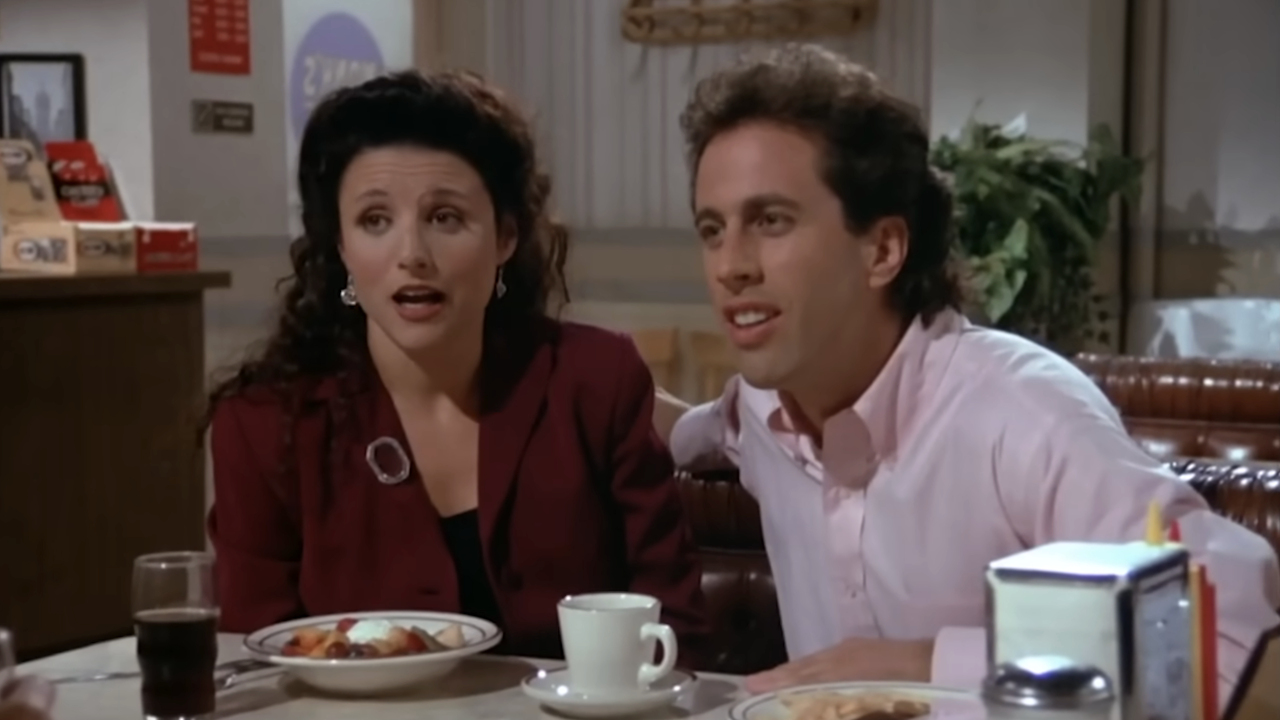 Jerry finding out that Elaine faked it in Seinfeld Season 5x01