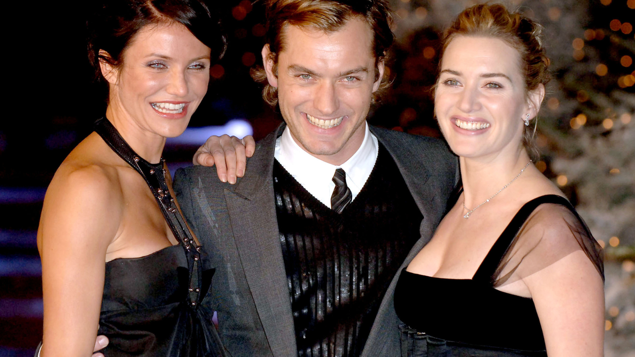 Cameron Diaz, Jude Law and Kate Winslet during &quot;The Holiday&quot; - London Premiere - Outside Arrivals at Odeon Leicester Square in London, Great Britain.