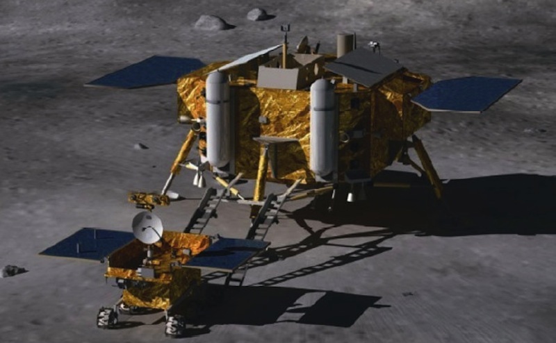 Chang&#039;e 3 Lunar Lander and Moon Rover 