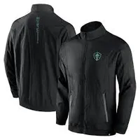 Seattle Sounders Fanatics Header Raglan Full-Zip Jacket - Black