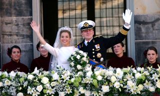 Queen Maxima on her wedding day in 2002