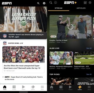 ESPN Plus mobile screenshot