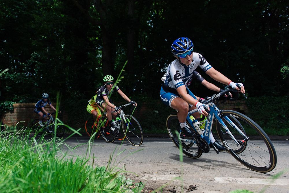 The gap is closing for the breakaway, but not fast enough for those in the peloton looking for a stage win at Aviva Women's Tour 2016 - Stage 5