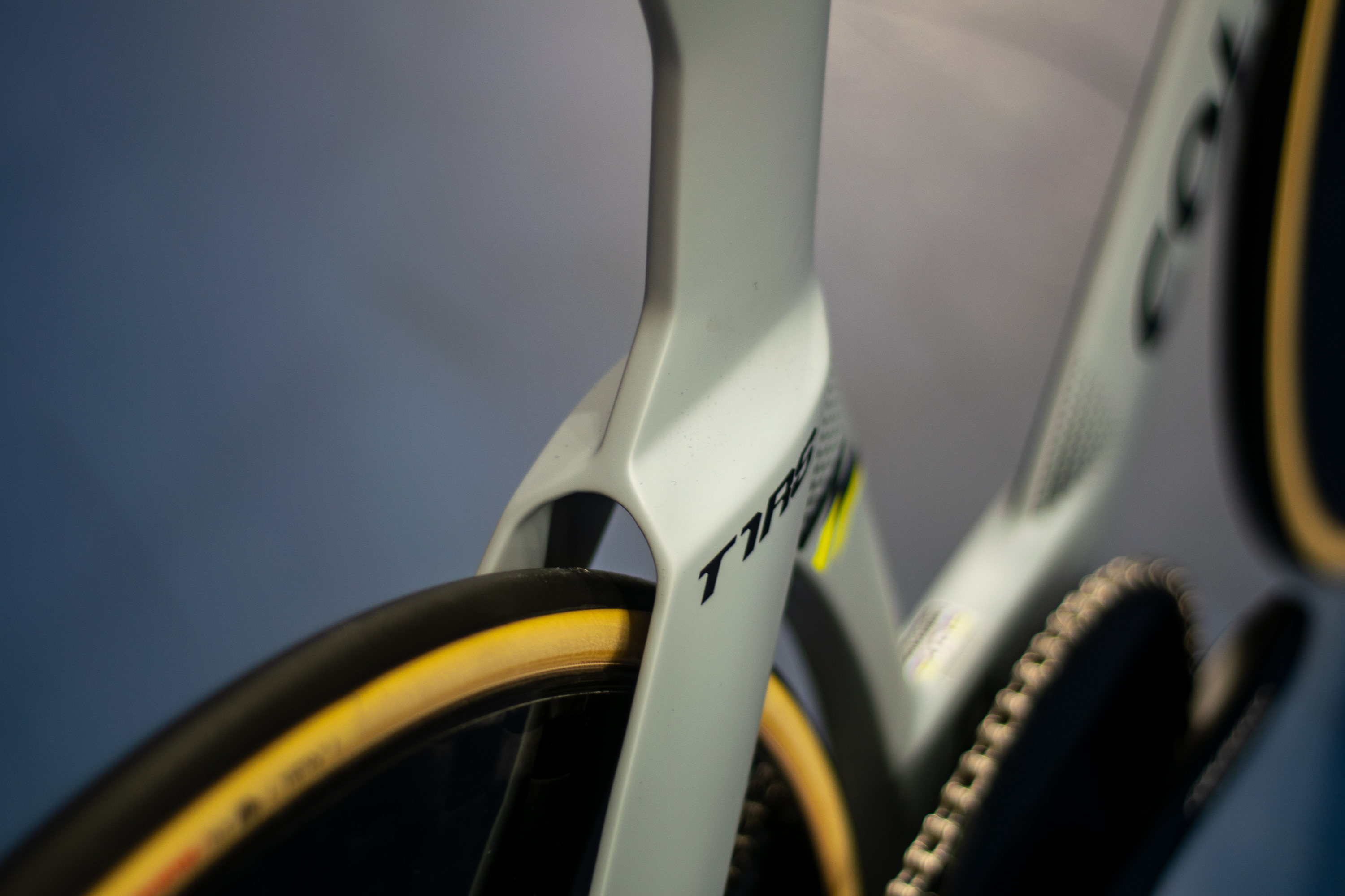 A Colnago T1RS track bike in a velodrome