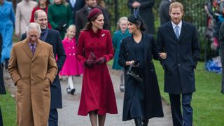 The Royal Family Attend Church On Christmas Day