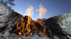 Burning gas vents, Chimeras, Mount Chimaera, Lycia, Turkey