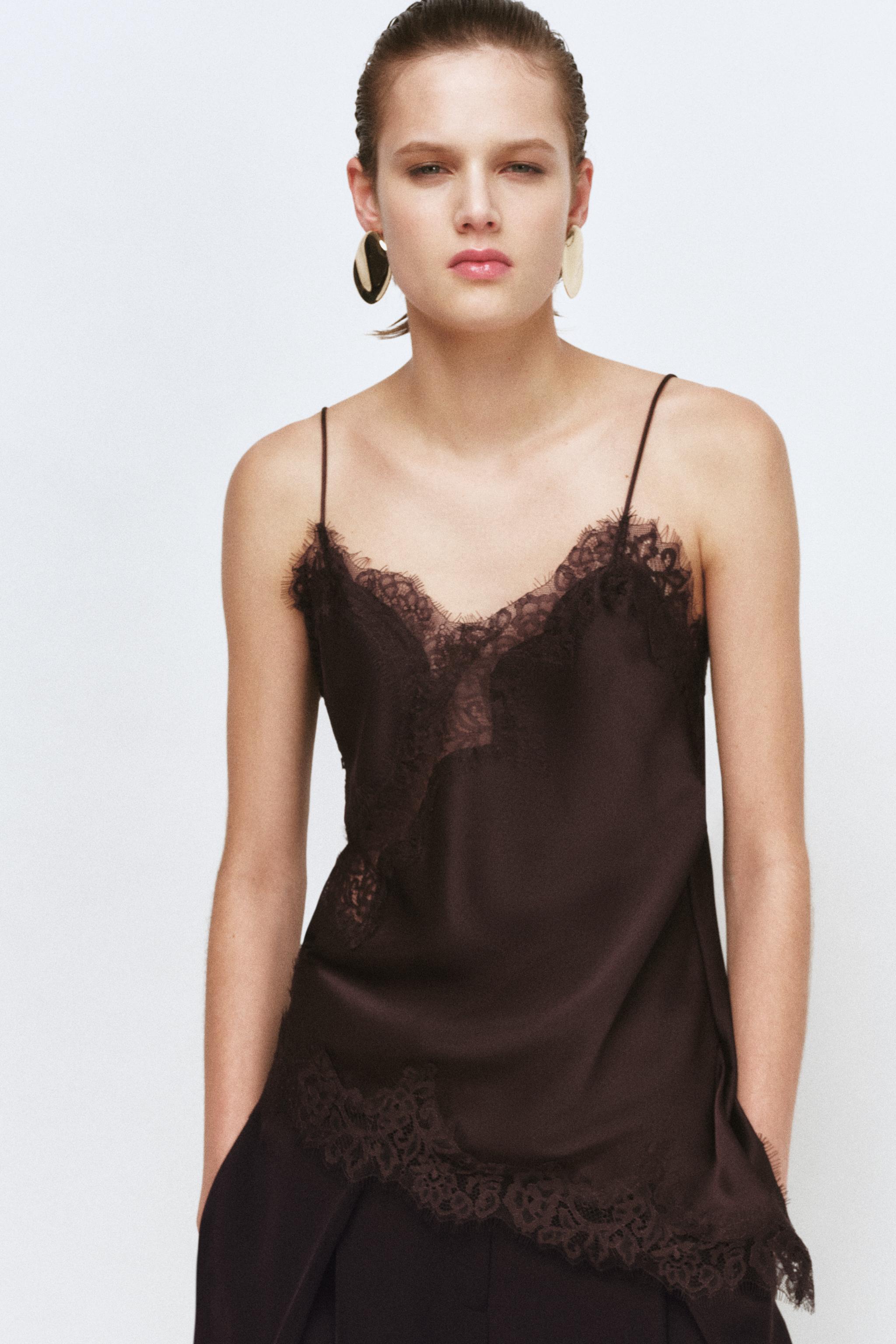 Zw Collection Lace Camisole Top