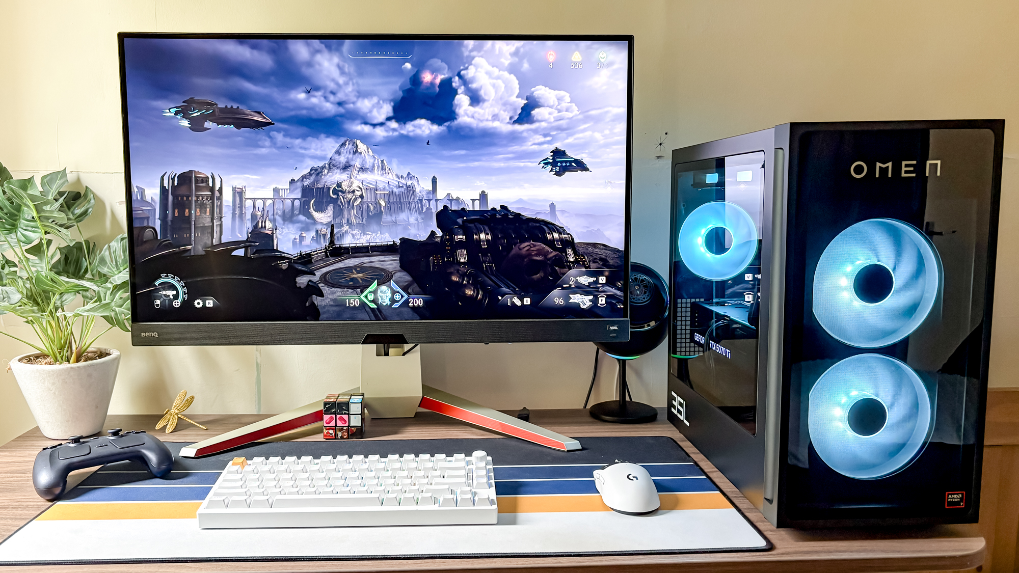HP Omen 35L Gaming PC on desk
