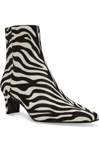 Delvie Zebra Faux Calf Hair Bootie