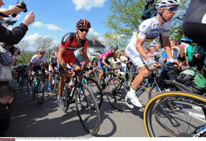 Gilbert and Costa on the Mur de Huy