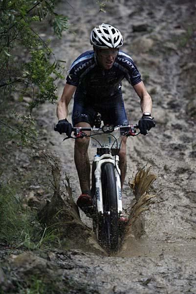 Jason English finds some mud.