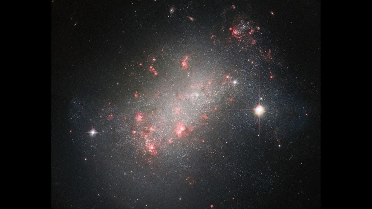 Das Hubble-Weltraumteleskop entdeckt eine seltsam geformte Galaxie