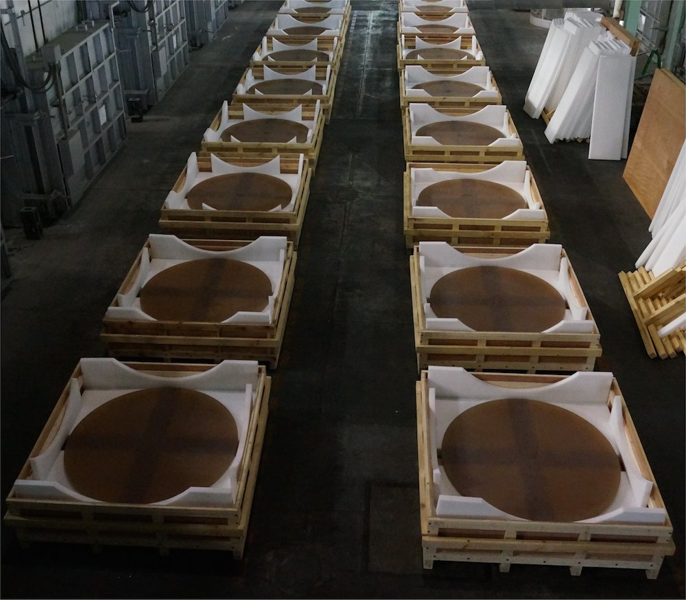 TMT mirror blanks