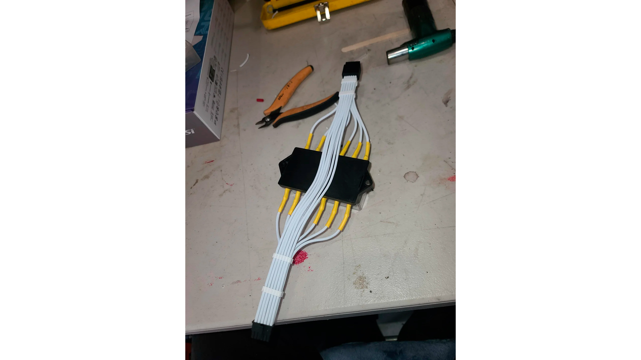Homemade 16-pin power cable
